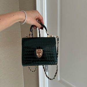 ASPINAL of london croc mini mayfair bag.